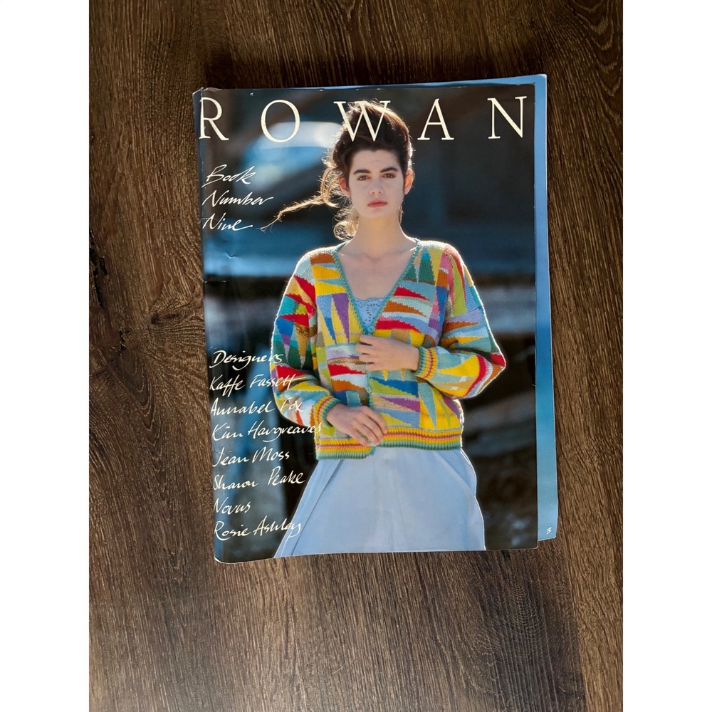 Rowan Knitting Magazine Book 9 Kaffe Fassett Kim Hargreaves Vintage Pattern